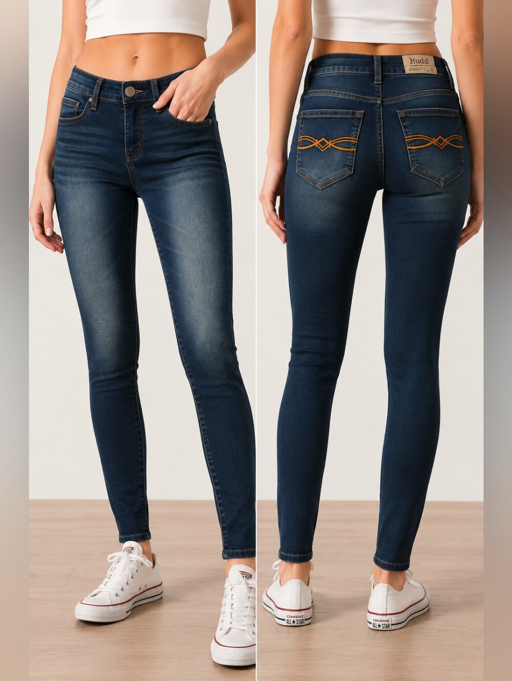 Mudd Jegging Fit Dark Wash Skinny Jeans Size 0